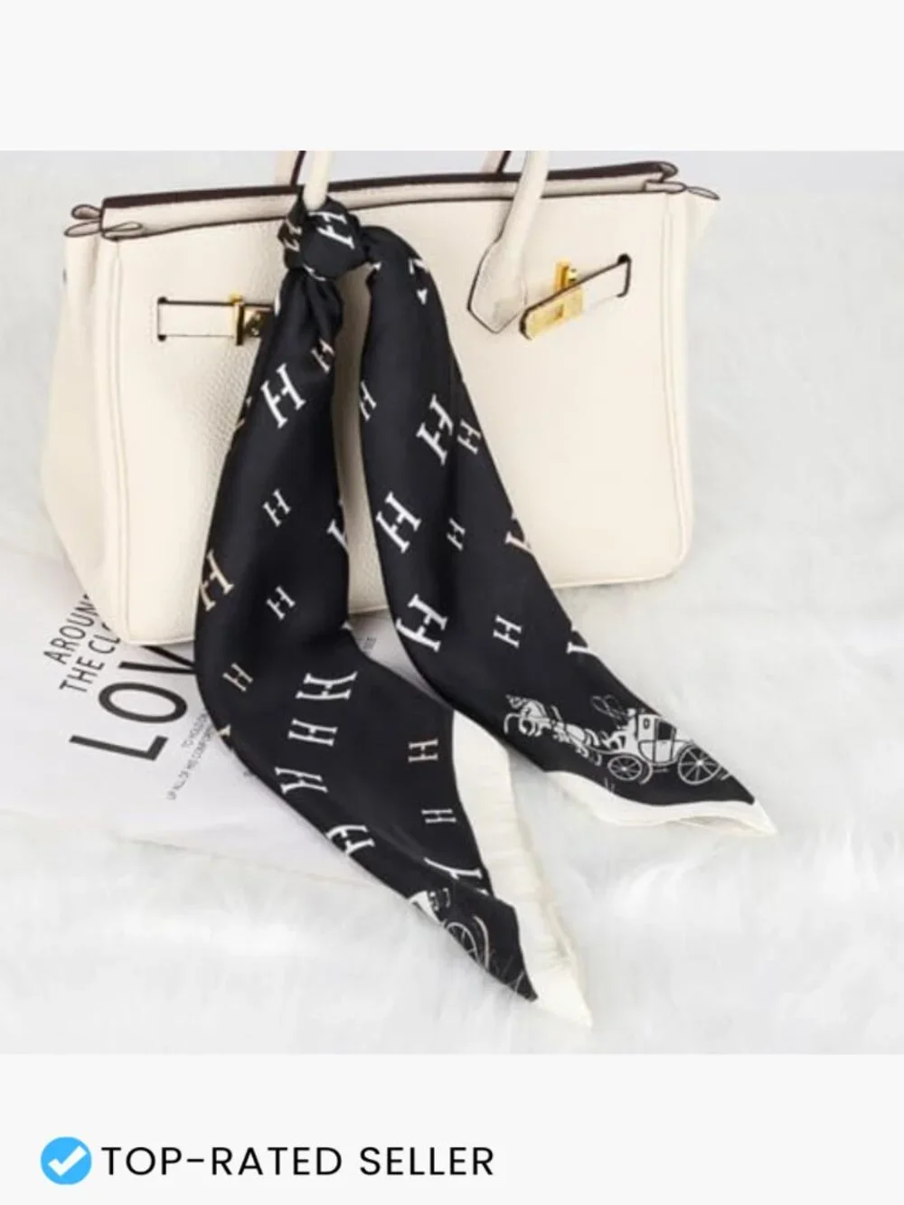 Silk Satin Head Scarf Bandana Hair Wrap Neck Scarf Square 27.5x27.5